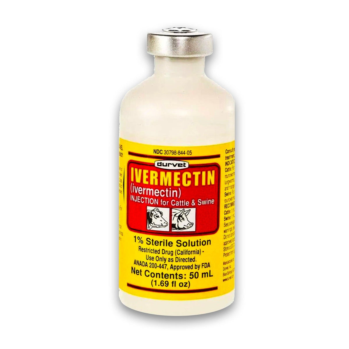 DurVet Ivermectin 1% Injectable, 50ml - The First Aid Gear Shop