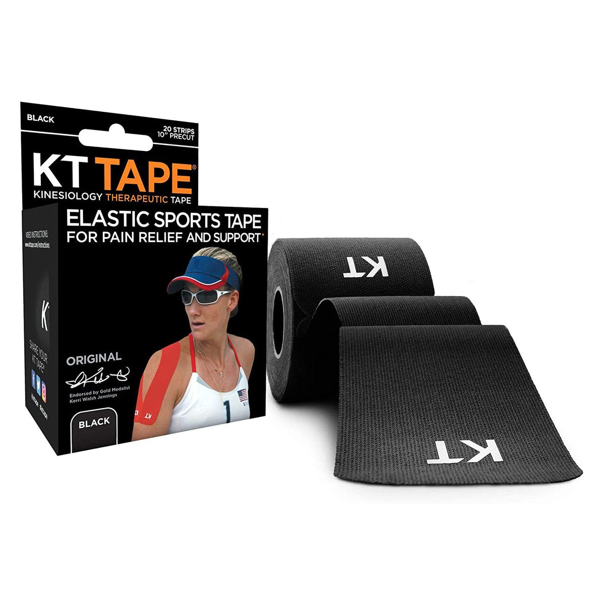 KT Kinesiology Therapeutic Athletic Tape, Pre-Cut Strip - The First Aid Gear Shop