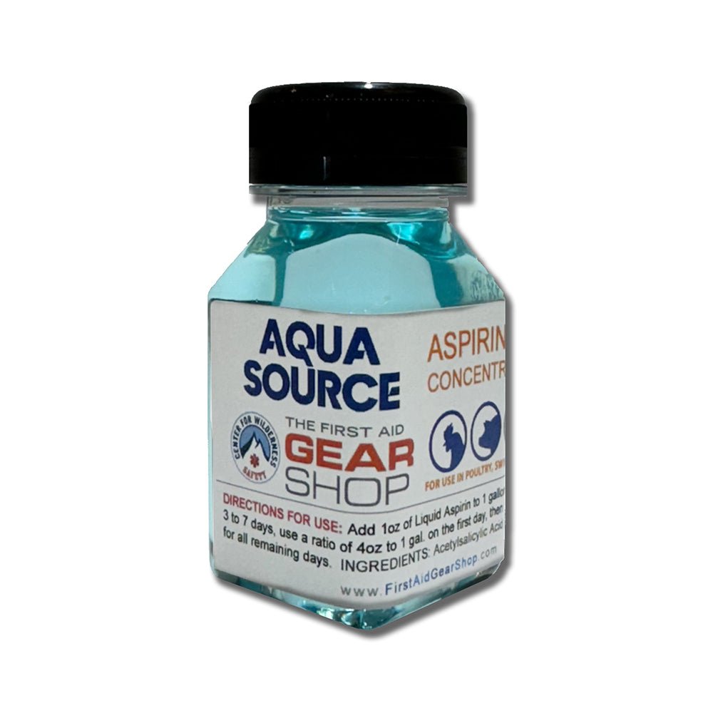 Liquid Aspirin Concentrate (12.5%) for Poultry + Livestock, 4oz - The First Aid Gear Shop