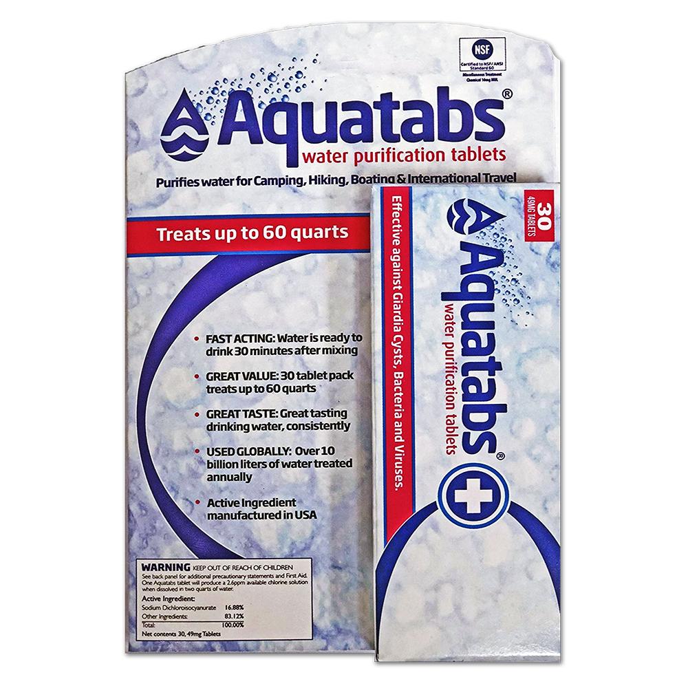 MSR AquaTabs Water Purification Tablets (30 tablets) - The First Aid Gear Shop