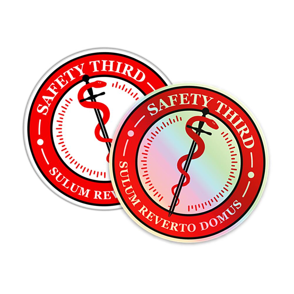 Weatherproof Safety Third Decal - The First Aid Gear Shop